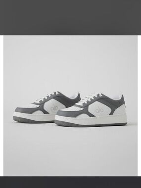 ALO Yoga White and Gray Low-Top Sneakers